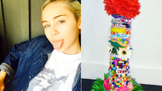Miley Cyrus Uses Her Crafting Skills to Make a Majestic 5-Foot Bong